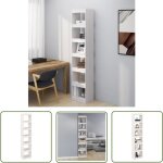 Bonnevie - the living store bibliothque / sparateur de pice blanc 40x30x199 cm pin massif - bibliothque ...