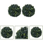 The living store boules de buis artificielles 2 pcs 22 cm - balles de buis artificielles - d�coration ...