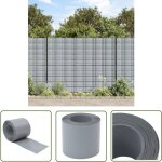 The living store - brises - vues de jardin 10 pcs gris 252, 5x19 cm pvc - brise vue jardin - clture ...