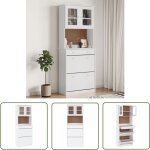 Buffet alta blanc 77x35x188 cm bois massif de pin - buffet - meuble de rangement - armoire - bibliothèque ... Buffet alta blanc 77x35x188 cm bois massif de pin - buffet - meuble de rangement - armoire - bibliothèque ...