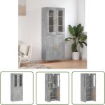 The living store buffet haut gris béton 69, 5x34x180 cm bois d'ingénierie - buffet design moderne - meuble ... The living store buffet haut gris béton 69, 5x34x180 cm bois d'ingénierie - buffet design moderne - meuble ...