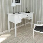 The living store - bureau blanc à 5 tiroirs - bureau blanc - bureau moderne - meuble de bureau - bureau ... The living store - bureau blanc à 5 tiroirs - bureau blanc - bureau moderne - meuble de bureau - bureau ...