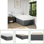 The living store - cadre de lit sans matelas gris foncé 90x190 cm tissu - cadre de lit - lit simple - ... The living store - cadre de lit sans matelas gris foncé 90x190 cm tissu - cadre de lit - lit simple - ...