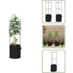 The living store cage � tomates avec sac � plantes 2 pcs 116 cm acier et pp - cages � tomates - support ...
