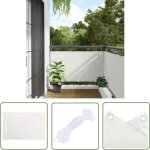 The living store - cran d'intimité de balcon blanc 600x120 cm pvc - brise vue balcon - ecran d'intimité ... The living store - cran d'intimité de balcon blanc 600x120 cm pvc - brise vue balcon - ecran d'intimité ...
