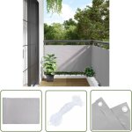 The living store - cran d'intimit de balcon gris 600x120 cm pvc - cran d'intimit balcon - brise vue ...