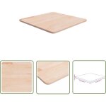 Dessus de table carr� 50x50x1, 5 cm bois ch�ne massif non trait� - dessus de table - table en bois - ...
