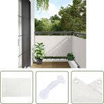 The living store cran d'intimit de balcon blanc 500x120 cm pvc - brise vue balcon - ecran intimit ...