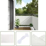 The living store Écran d'intimité de balcon blanc 600x75 cm pvc - brise vue balcon - ecran d'intimité ... The living store Écran d'intimité de balcon blanc 600x75 cm pvc - brise vue balcon - ecran d'intimité ...