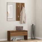 The living store - ensemble de meubles de couloir chêne marron bois d'ingénierie - banc entrée - meuble ... The living store - ensemble de meubles de couloir chêne marron bois d'ingénierie - banc entrée - meuble ...