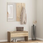 Ensemble de meubles de couloir chêne sonoma bois d'ingénierie - banc entrée - meuble d'entrée - ensemble ... Ensemble de meubles de couloir chêne sonoma bois d'ingénierie - banc entrée - meuble d'entrée - ensemble ...