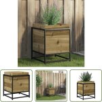 The living store - jardini�re 40x40x50 cm bois de pin impr�gn� - jardiniered'ext�rieure - bac � fleurs ...