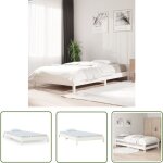 The living store lit empilable sans matelas blanc 100x200 cm bois de pin massif - lit superposé - lit ... The living store lit empilable sans matelas blanc 100x200 cm bois de pin massif - lit superposé - lit ...