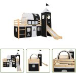 The living store - lit mezzanine d'enfants avec toboggan et échelle pin 97x208 cm - lit mezzanine enfant ... The living store - lit mezzanine d'enfants avec toboggan et échelle pin 97x208 cm - lit mezzanine enfant ...