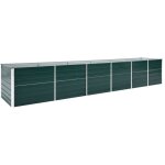 The living store - lit surlev de jardin acier galvanis 480x80x77 cm vert - jardinire - pot de fleurs ...