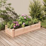 The living store - lit surlev de jardin doublure 120x45x25 cm bois massif sapin - lit surlev - jardin ...