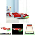 The living store - lit voiture de course pour enfants avec led 90 x 200 cm rouge - lit enfant - lit bébé ... The living store - lit voiture de course pour enfants avec led 90 x 200 cm rouge - lit enfant - lit bébé ...