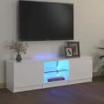 The living store - meuble tv avec lumières led blanc brillant 120x30x35, 5 cm - meuble tv - meuble téléviseur ... The living store - meuble tv avec lumières led blanc brillant 120x30x35, 5 cm - meuble tv - meuble téléviseur ...