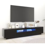 The living store - meuble tv avec lumières led noir 200x35x40 cm - meuble tv - meuble téléviseur - meuble ... The living store - meuble tv avec lumières led noir 200x35x40 cm - meuble tv - meuble téléviseur - meuble ...