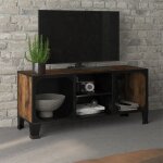 The living store - meuble tv marron rustique 105x36x47 cm métal et mdf - meuble tv - meuble téléviseur ... The living store - meuble tv marron rustique 105x36x47 cm métal et mdf - meuble tv - meuble téléviseur ...