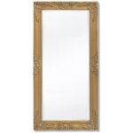 The living store - miroir mural style baroque 100x50 cm dor - miroir mural - miroir baroque - miroir ...