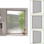 The living store moustiquaire pour fen�tres marron 100x120 cm - moustiquaire anti - insectes