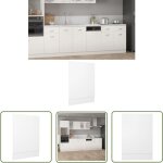 Panneau de lave - vaisselle blanc 45x3x67 cm agglom�r� - panneau lave vaisselle - meuble cuisine - armoire ...