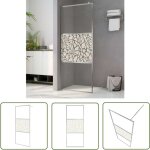 The living store - paroi de douche  l'italienne  verre esg pierre 100x195 cm - pare - douche italienne ...
