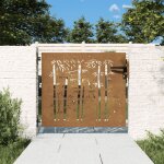 The living store - portail de jardin 85x100 cm acier corten design de bambou - portail de jardin - porte ... The living store - portail de jardin 85x100 cm acier corten design de bambou - portail de jardin - porte ...