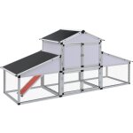 The living store - poulailler avec rampes et nichoir aluminium - poulailler - coop pour poules - abri ... The living store - poulailler avec rampes et nichoir aluminium - poulailler - coop pour poules - abri ...