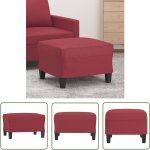 The living store - repose - pied rouge bordeaux 60x50x41 cm similicuir - tabouret - repose - pied - pouf ... The living store - repose - pied rouge bordeaux 60x50x41 cm similicuir - tabouret - repose - pied - pouf ...