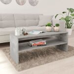 The living store - table basse gris béton 100x40x40 cm bois d'ingénierie - table basse - meuble salon ... The living store - table basse gris béton 100x40x40 cm bois d'ingénierie - table basse - meuble salon ...
