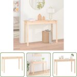 Maison chic - the living store table console 110x40x75 cm bois massif de pin - table basse - meuble entre ...