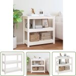 The living store table console blanc 80x40x74 cm bois massif de pin - table basse - meuble entrée - table ... The living store table console blanc 80x40x74 cm bois massif de pin - table basse - meuble entrée - table ...
