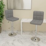 The living store - tabourets de bar lot de 2 gris clair tissu - tabouret de bar - chaise de comptoir ... The living store - tabourets de bar lot de 2 gris clair tissu - tabouret de bar - chaise de comptoir ...