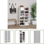 The living store - tagère à chaussures blanc 54x34x100, 5 cm bois d'ingénierie - etagere chaussure - ... The living store - tagère à chaussures blanc 54x34x100, 5 cm bois d'ingénierie - etagere chaussure - ...