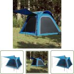 Tente de camping 4 personnes bleu libration rapide impermable - tente de camping - tente familiale ...