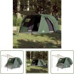 Tente de camping tunnel 4 personnes vert impermable - tente de camping - tente familiale - tente verte ...