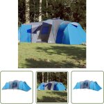 The living store - tente familiale  dme 12 personnes bleu impermable - tente famille - tente camping ...