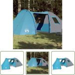 Tente familiale  dme 6 personnes bleu impermable - tente famille - tente dome - tente impermable ...