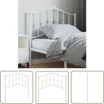 The living store - t�te de lit m�tal blanc 90 cm - t�te de lit - literie - meuble de chambre - literie ...