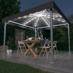The living store - tonnelle avec guirlande lumineuse led 300x300 cm anthracite - abri jardin - tonnelle ... The living store - tonnelle avec guirlande lumineuse led 300x300 cm anthracite - abri jardin - tonnelle ...