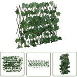 The living store treillis de feuille de vigne artificiel extensible 190x60 cm - clture fleurie - trellis ...