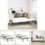 The living store - vidaxl cadre de lit sans matelas pliable noir 90x190 cm acier The living store - vidaxl cadre de lit sans matelas pliable noir 90x190 cm acier