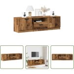 The living store - vidaxl meuble tv vieux bois 140x35x40 cm bois d'ing�nierie