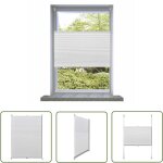 The living store - vidaxl store pliss 70x125 cm blanc