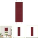 The living store - vidaxl store pliss rouge bordeaux 40x100 cm largeur du tissu 39, 4 cm