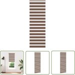 The living store - vidaxl store z�bre marron 80x200 cm largeur du tissu 75, 9 cm polyester