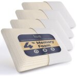 Ensemble de 4 oreillers en memory foam 40 x 70 cm hauteur 11 cm oreillers cervicaux hypoallergéniques, ... Ensemble de 4 oreillers en memory foam 40 x 70 cm hauteur 11 cm oreillers cervicaux hypoallergéniques, ...