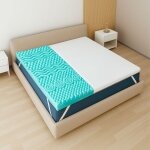 The white stone surmatelas 160 x 190 cm m�moire de forme 9 zones hauteur 5 cm tissu pure anti - allergique ...